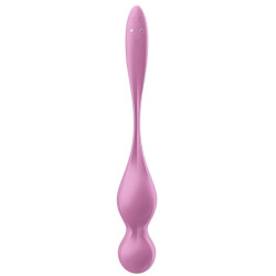 Satisfyer Boules de Geisha Vibrantes Connectées Love Birds 1 9 x 3cm Rose